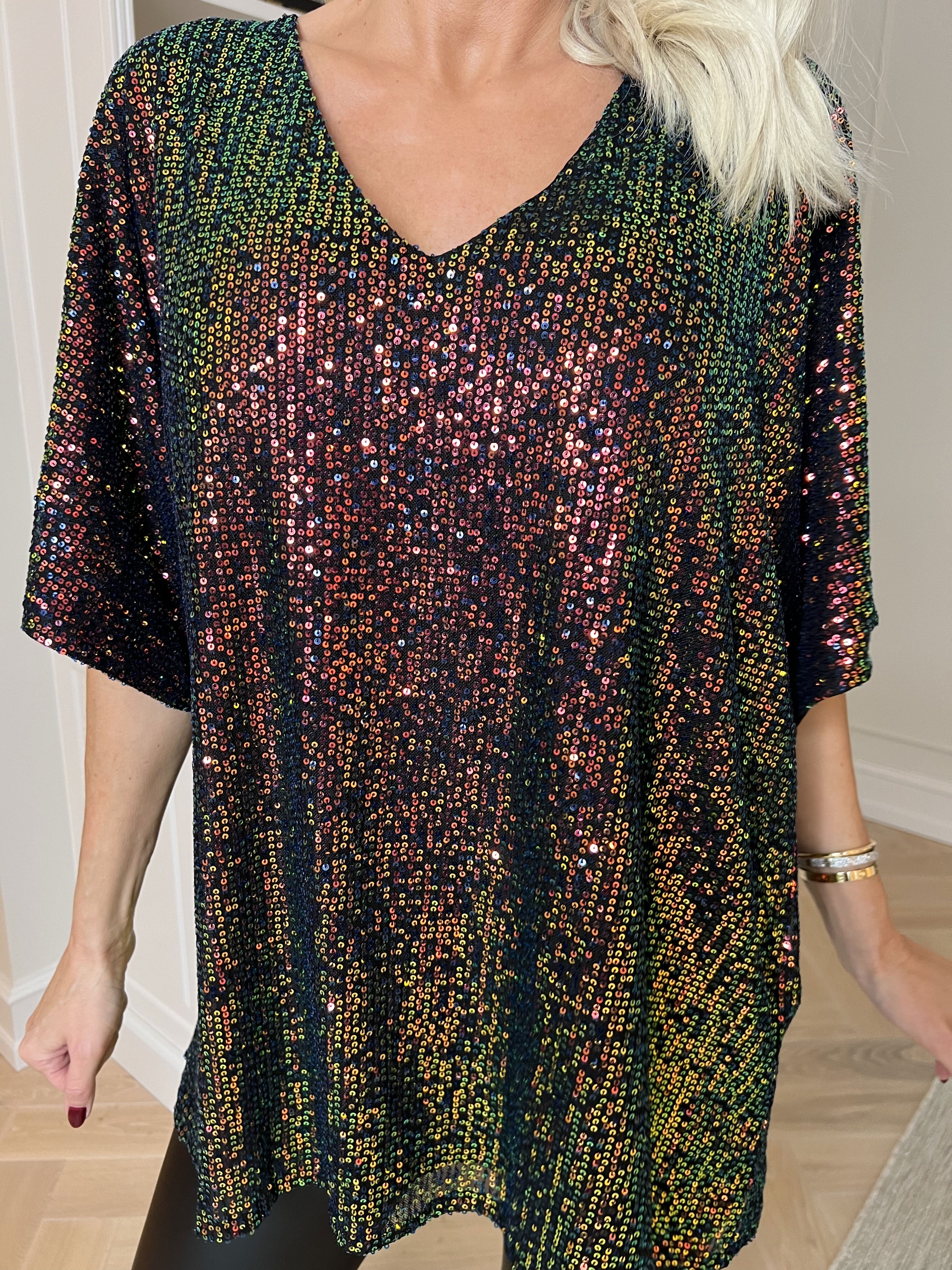 Evandie - Sød glitrende tunika med pailletter